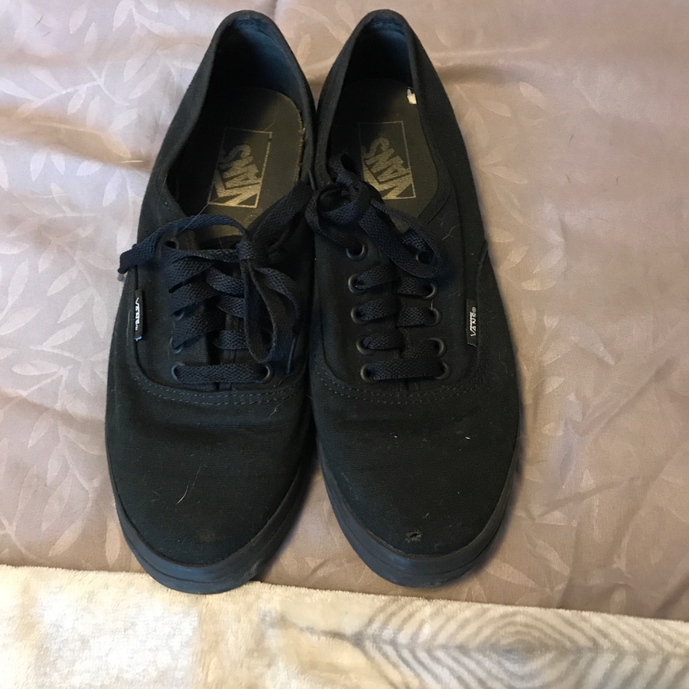 Black vans. Size 8